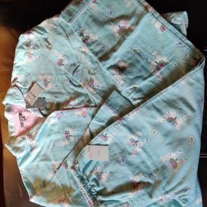 💙PJ Salvage Mint Llama Print Flannel Pajama set!☃️